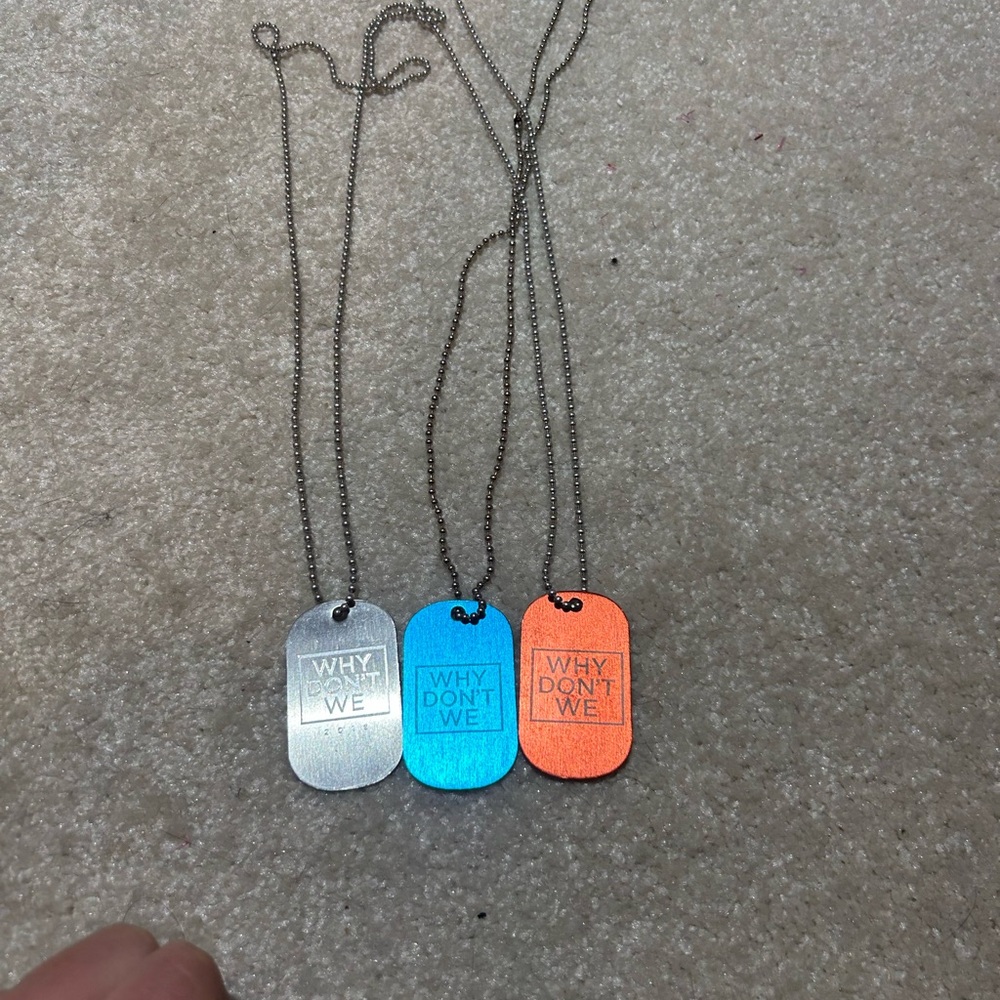 Why Don’t We Band Necklace Dog Tags